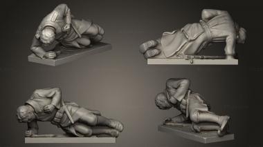 Military figurines Memorial 3d model
